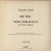Depeche Mode See You (Extended Version) UK 12" vinyl single (12 inch record / Maxi-single)