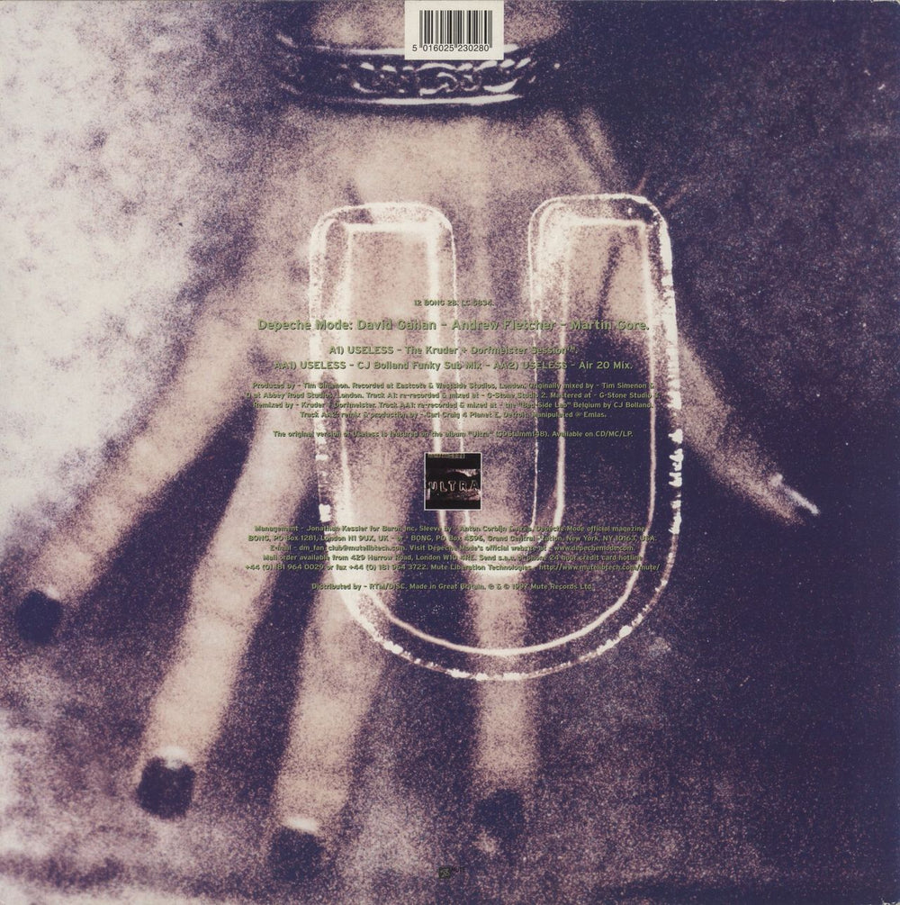 Depeche Mode Useless - Ex UK 12" vinyl single (12 inch record / Maxi-single) 5016025230280