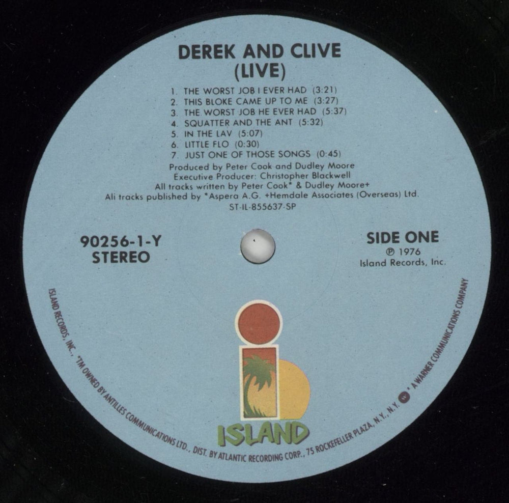 Derek And Clive Derek And Clive Live US vinyl LP album (LP record) D/CLPDE486398