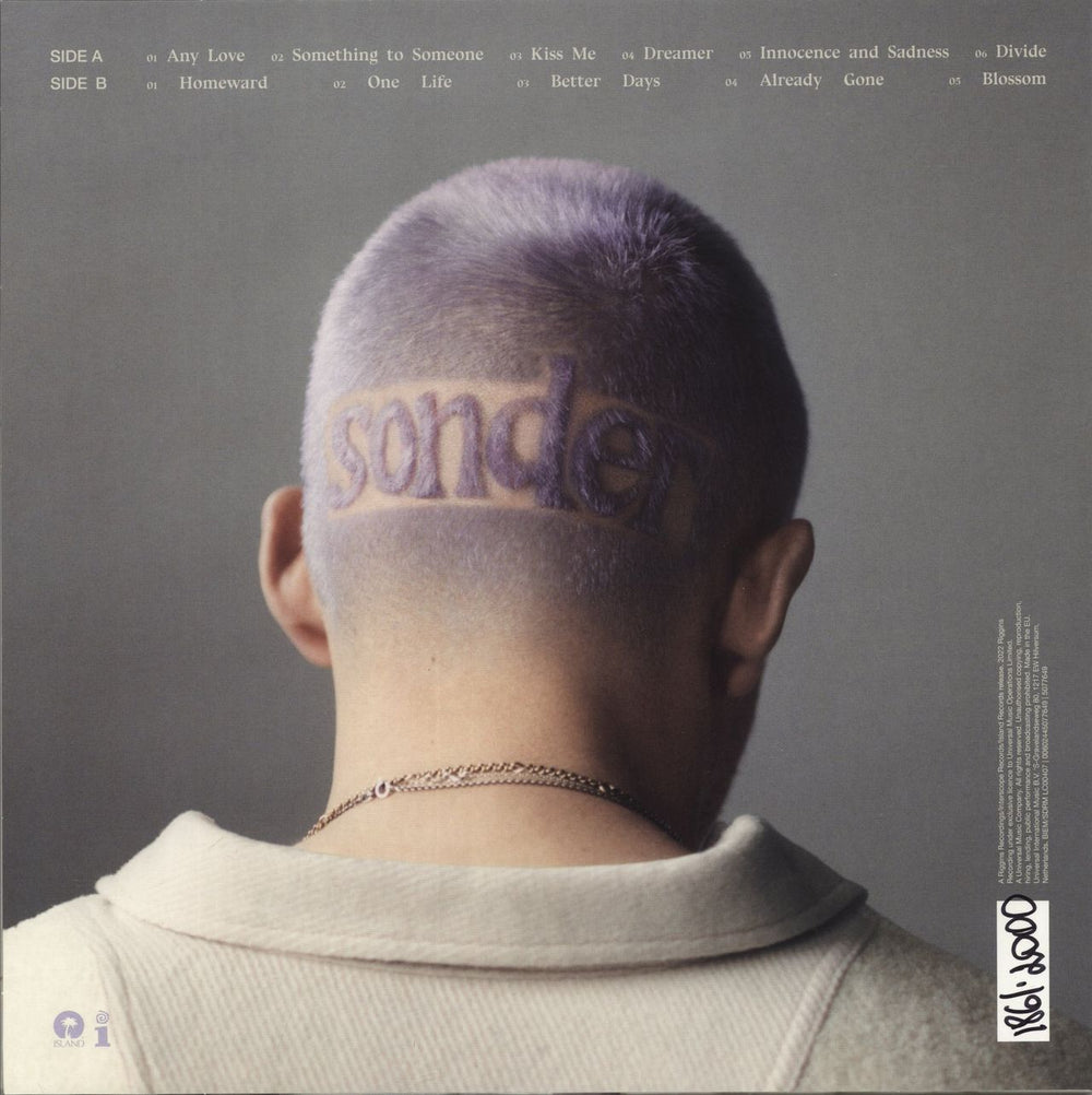 Dermot Kennedy Sonder - Clear With Black & Purple Splatter Vinyl UK vinyl LP album (LP record)