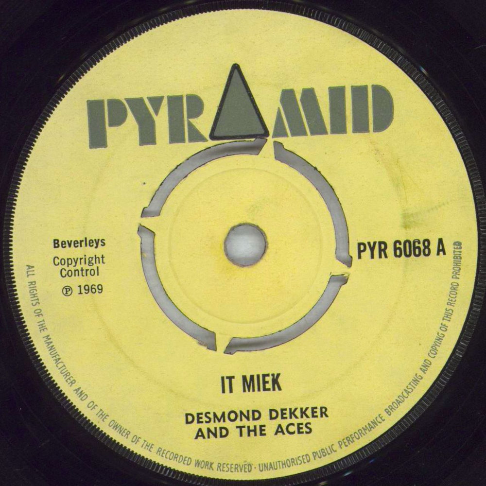 Desmond Dekker It Miek UK 7" vinyl single (7 inch record / 45) PYR6068