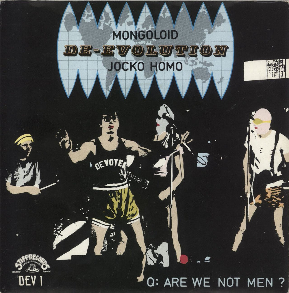 Devo Jocko Homo - P/S UK 7" vinyl single (7 inch record / 45) DEV1