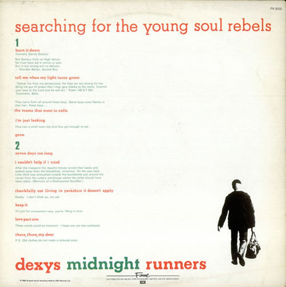 Dexys Midnight Runners Searching For The Young Soul Rebels UK vinyl LP album (LP record) DEXLPSE233339