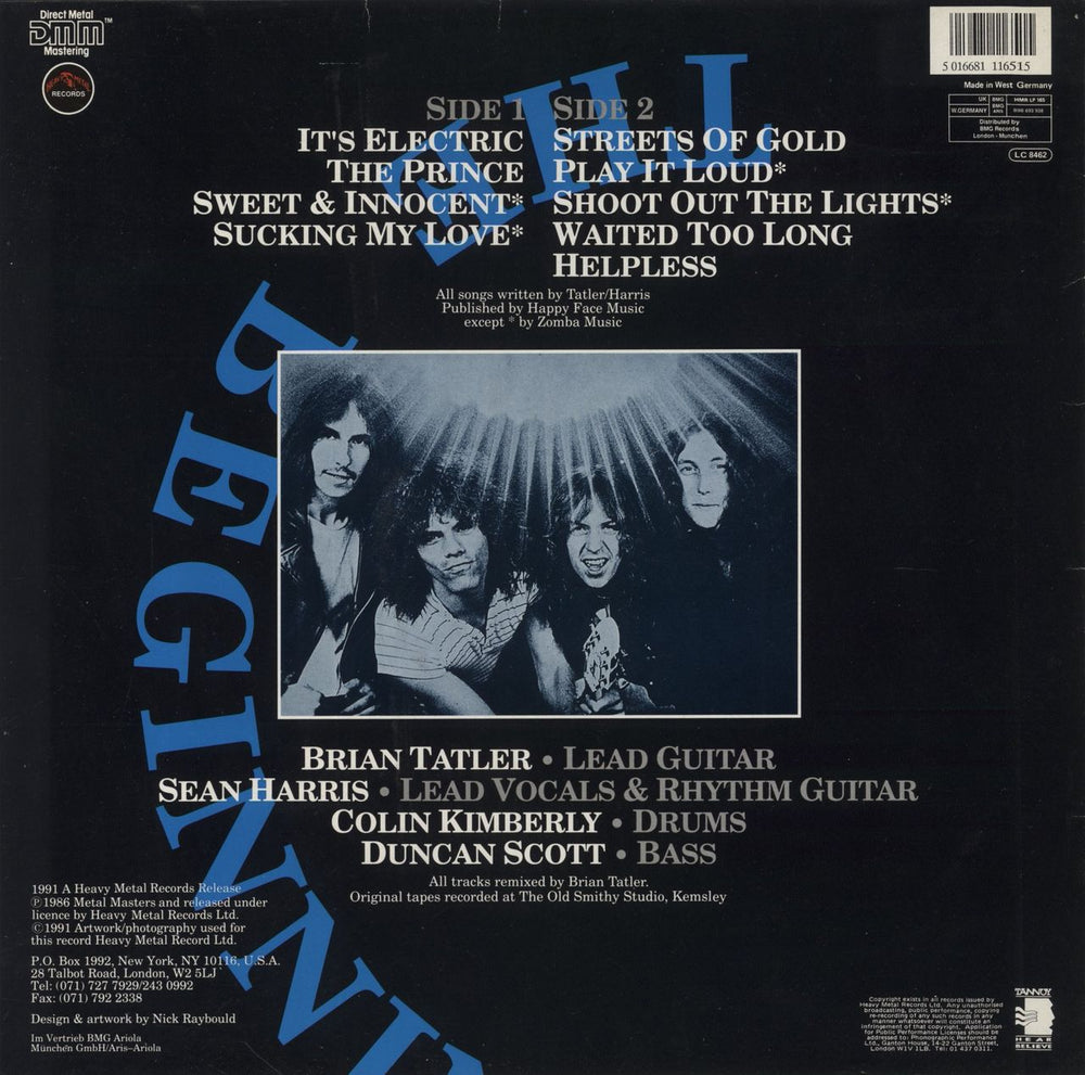 Diamond Head Behold The Beginning UK vinyl LP album (LP record) 5016681116515