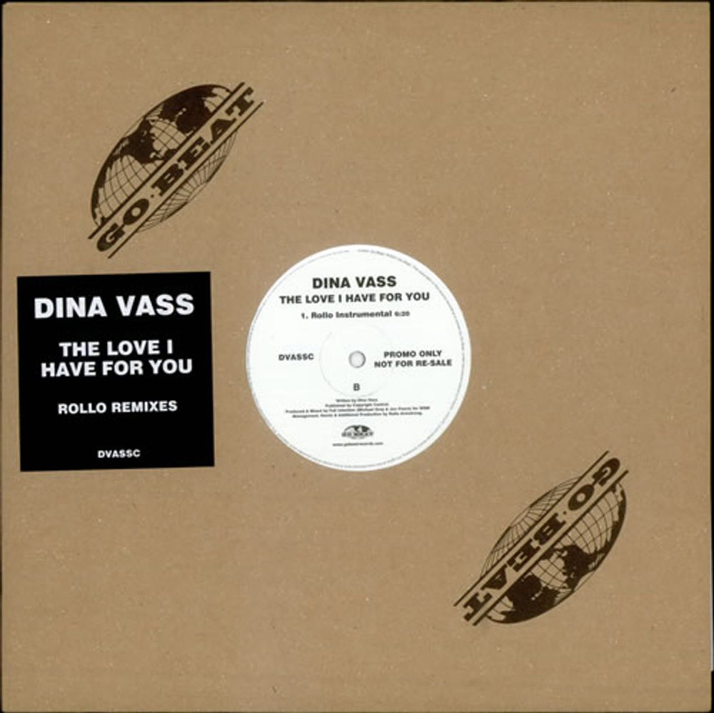 Dina Vass The Love I Have For You UK Promo 12" vinyl single (12 inch record / Maxi-single) DVASSC