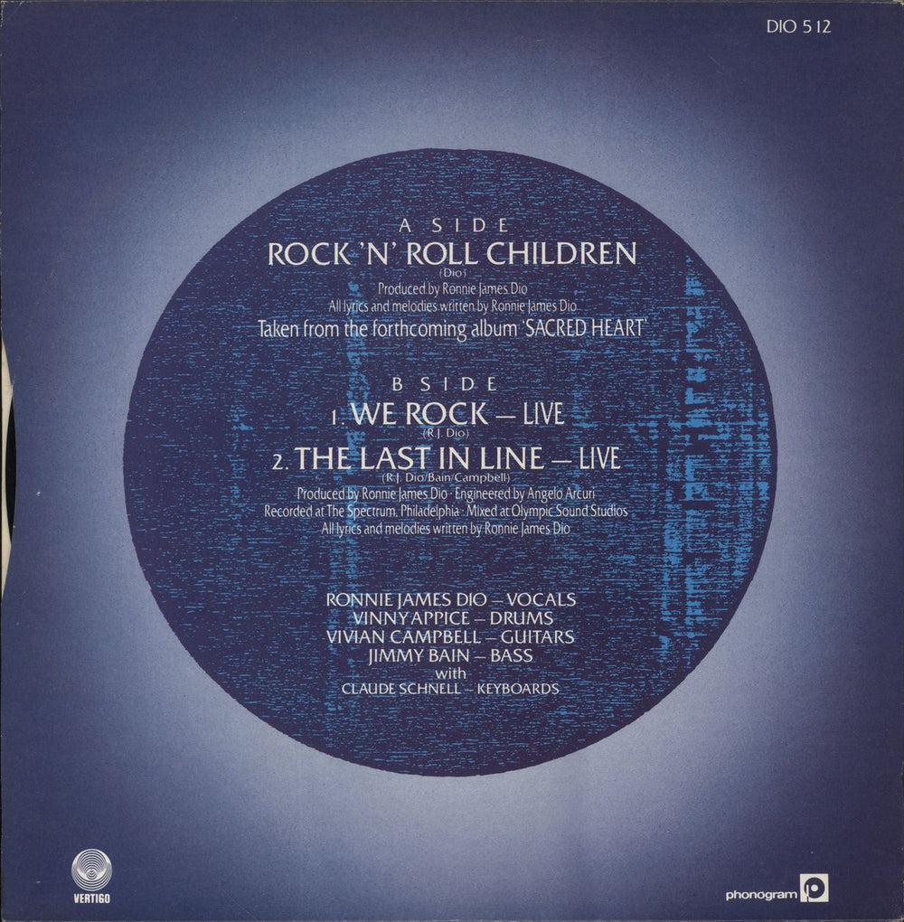 Dio Rock 'N' Roll Children UK 12" vinyl single (12 inch record / Maxi-single)