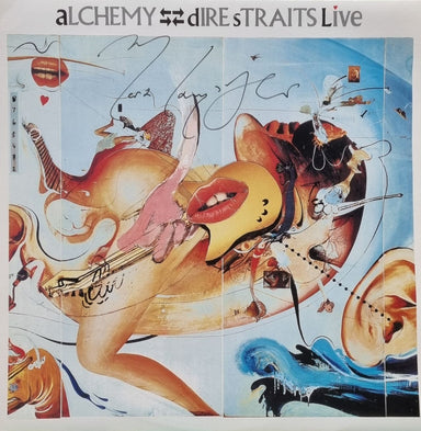 Dire Straits Alchemy Live - Autographed UK 2-LP vinyl record set (Double LP Album) VERY11
