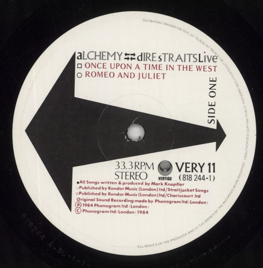 Dire Straits Alchemy Live - EX UK 2-LP vinyl record set (Double LP Album) DIR2LAL696304