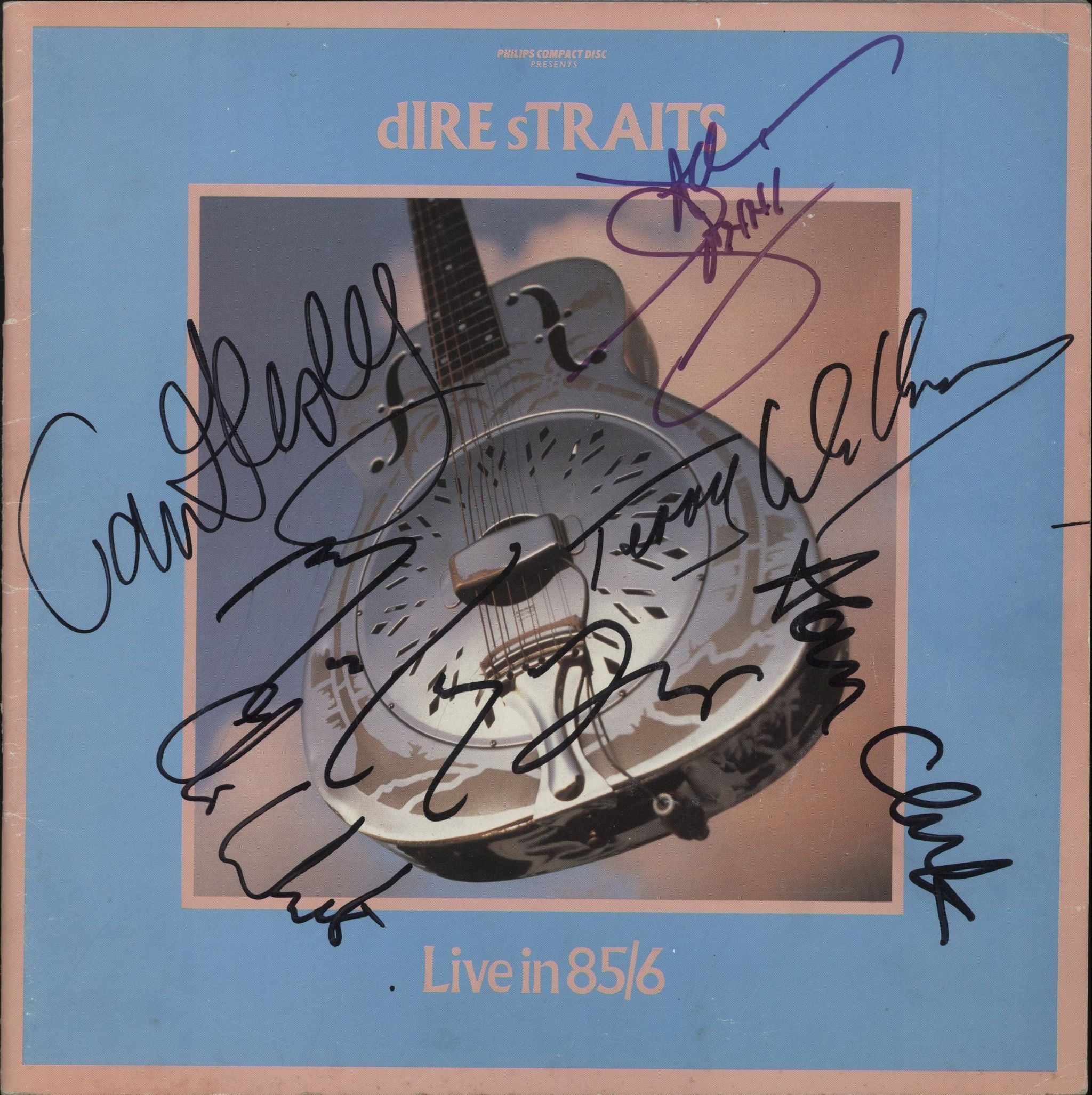 Dire Straits Live In 85 - Fully Autographed UK tour programme SIGNED TOUR PROGRAMME