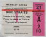 Dire Straits Souvenir Programme 1982/3 + ticket stub UK tour programme DIRTRSO98166