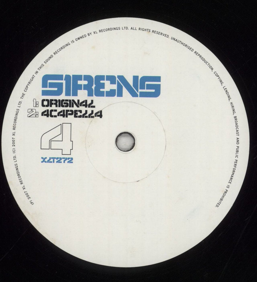 Dizzee Rascal Sirens UK 12" vinyl single (12 inch record / Maxi-single) DZR12SI854847
