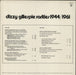 Dizzy Gillespie Rarities 1944/1961 Italian vinyl LP album (LP record)