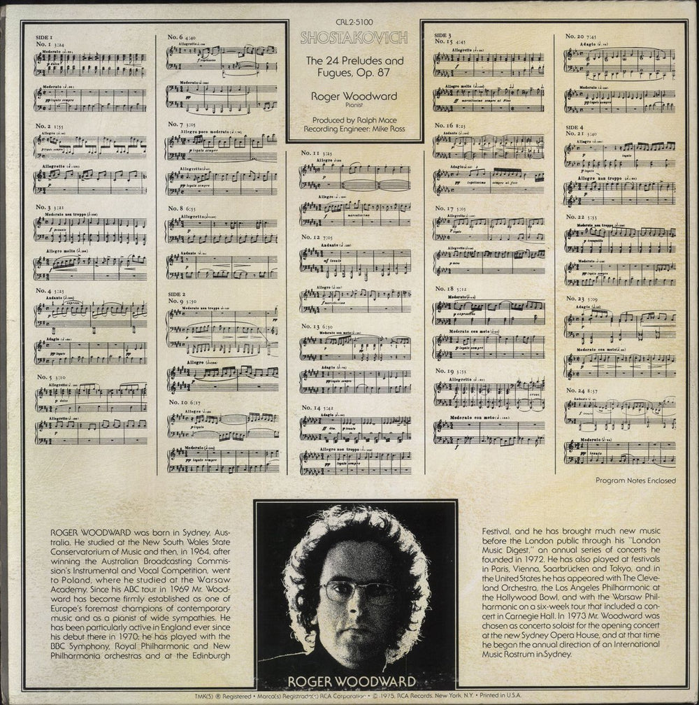 Dmitri Shostakovich Shostakovich: The 24 Preludes & Fugues US 2-LP vinyl record set (Double LP Album)