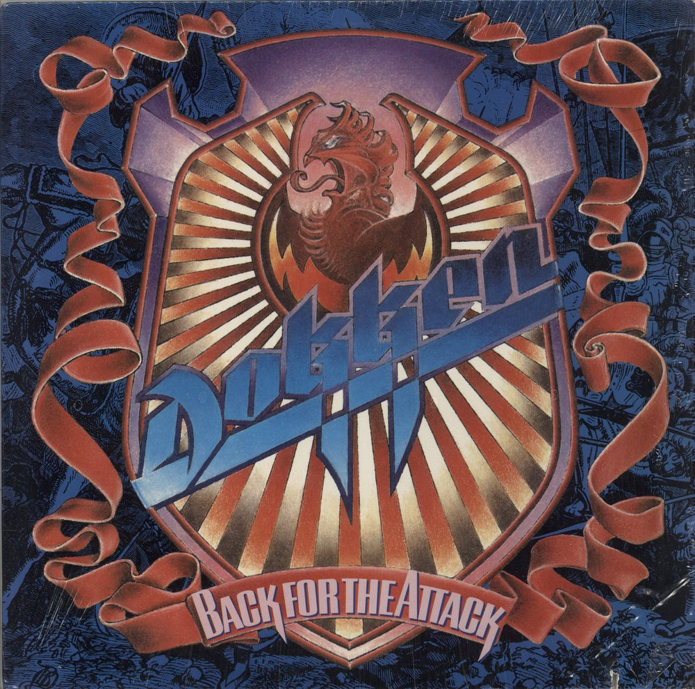 Dokken Back For The Attack - Shrink US vinyl LP album (LP record) 9607351