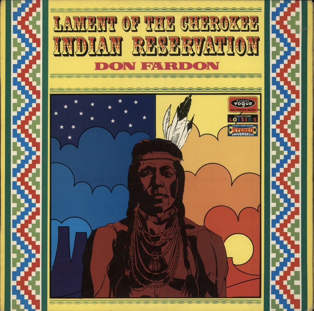 Don Fardon Lament Of The Cherokee - Indian Reservation French vinyl LP album (LP record) CLVLX319