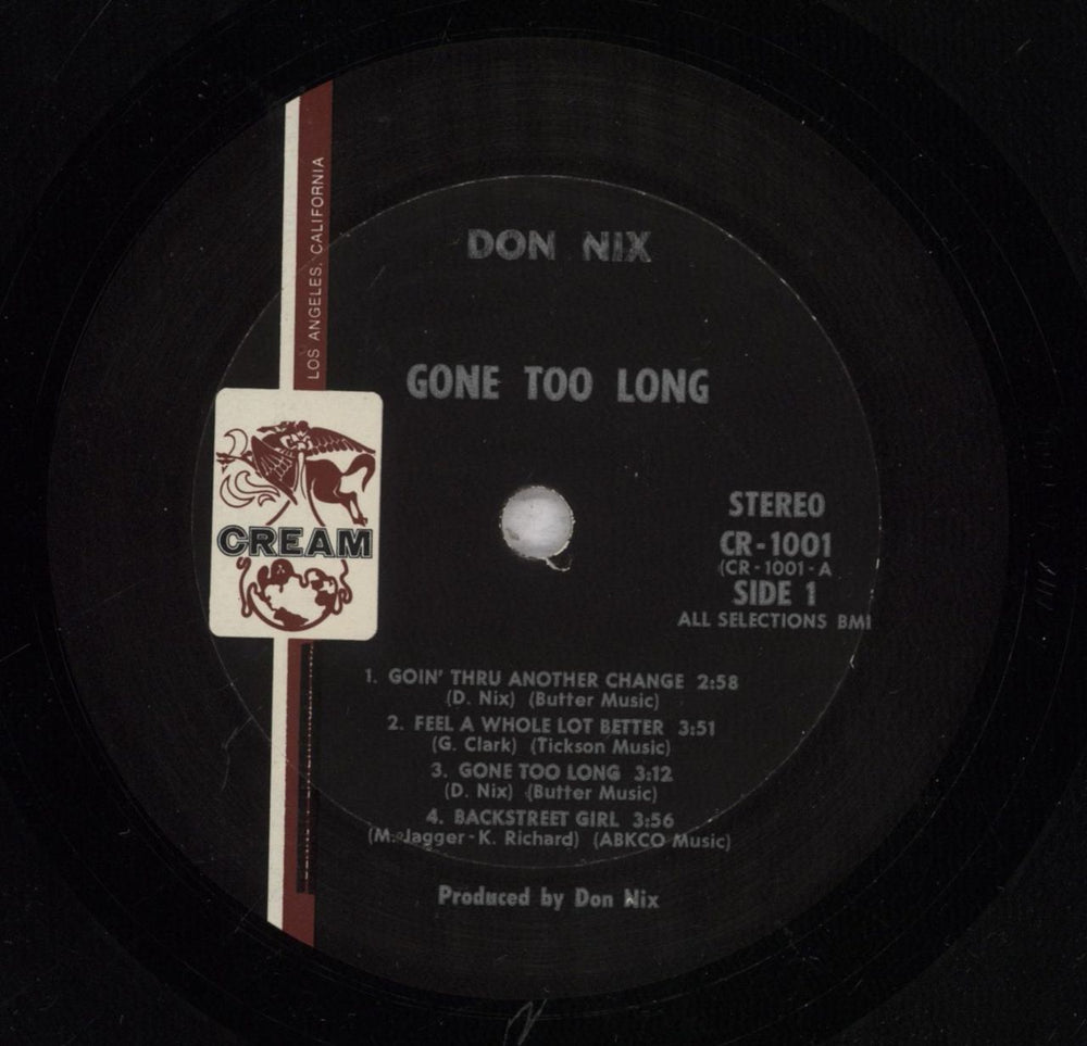 Don Nix Gone Too Long US vinyl LP album (LP record) EZVLPGO841095