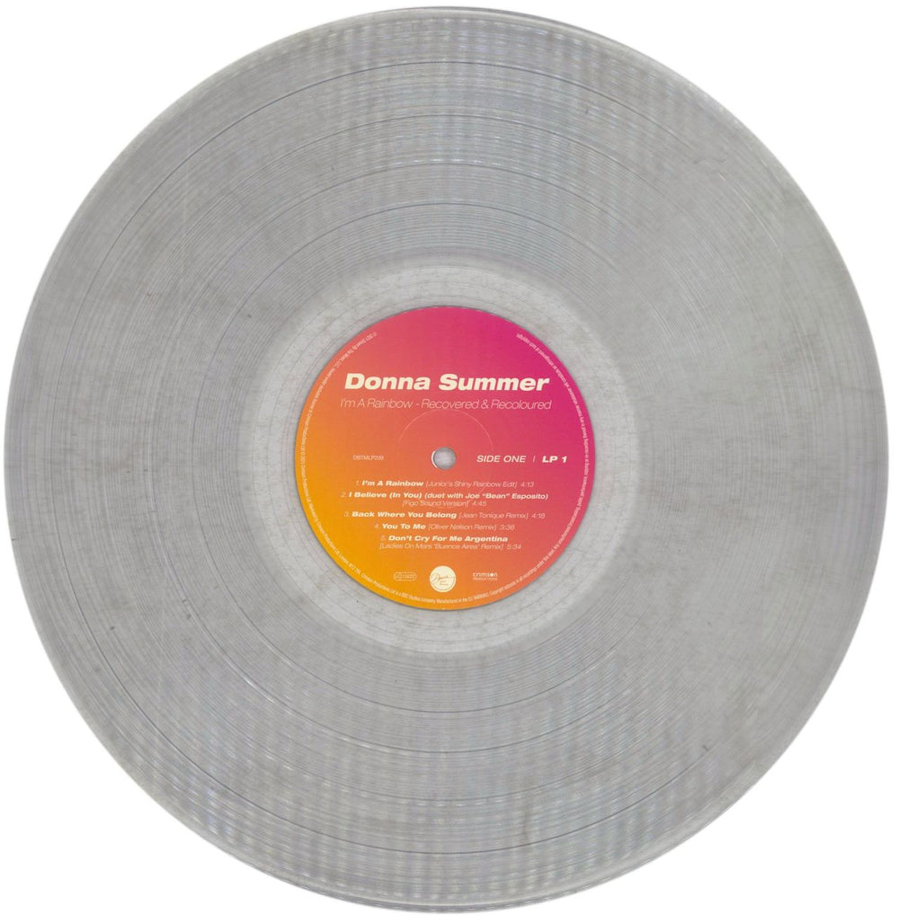 Donna Summer I'm A Rainbow: Recovered & Recoloured - 180gm Clear Vinyl US 2-LP vinyl record set (Double LP Album) SUM2LIM846430