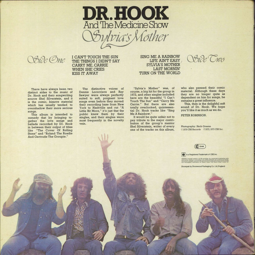 Dr Hook Sylvia's Mother UK vinyl LP album (LP record)