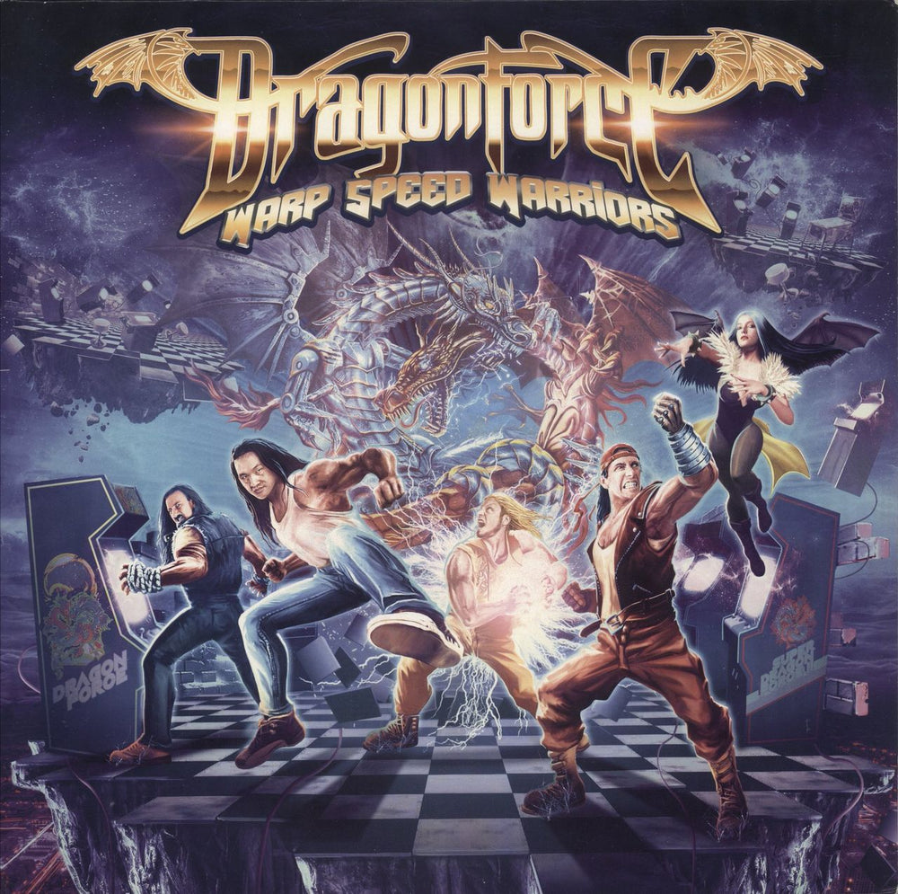 Dragonforce Warp Speed Warriors UK vinyl LP album (LP record) NPR1284VINYL
