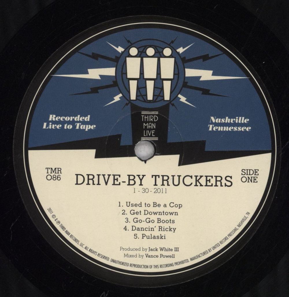 Drive-By Truckers Third Man Live US vinyl LP album (LP record) TMR086