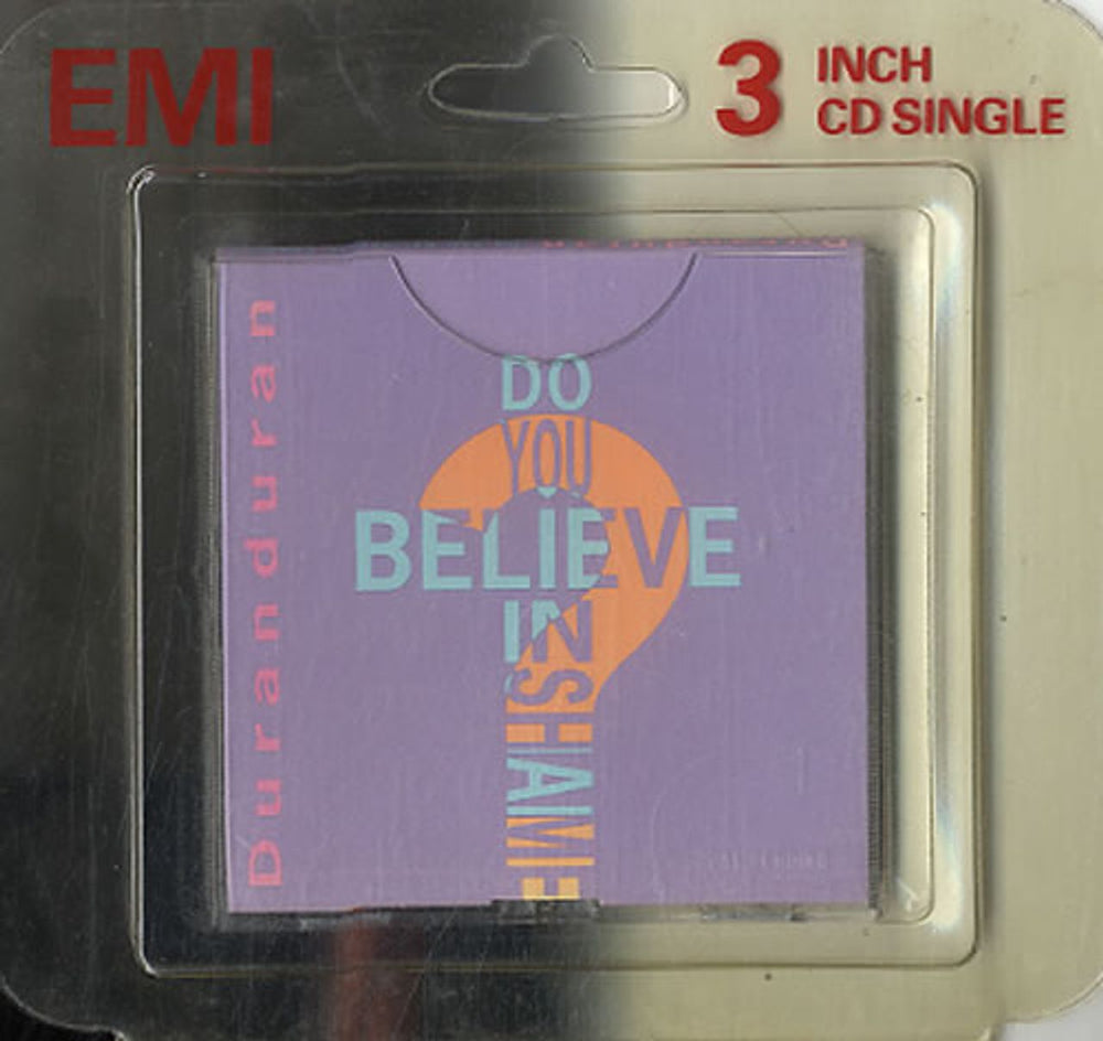 Duran Duran Do You Believe In Shame? UK 3" CD single (CD3) CDDD12