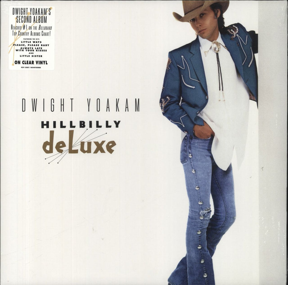 Dwight Yoakam Hillbilly Deluxe - Clear Vinyl - Sealed German vinyl LP album (LP record) R125567