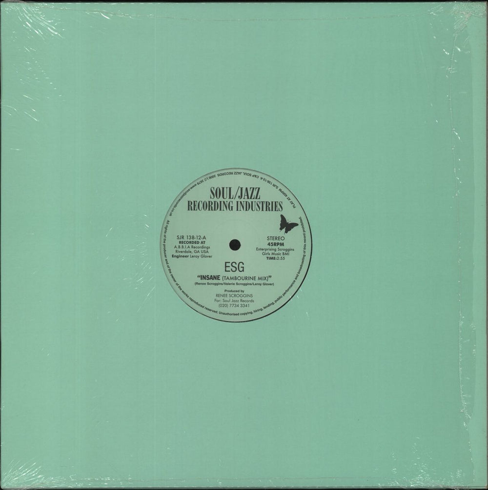 E.S.G. Insane UK 12" vinyl single (12 inch record / Maxi-single) SJR138-12