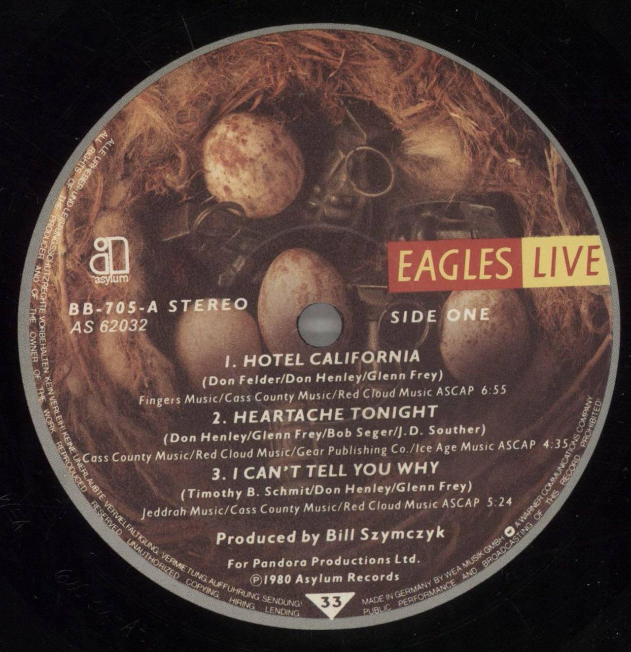 Eagles Eagles Live German 2-LP vinyl record set (Double LP Album) EAG2LEA655554