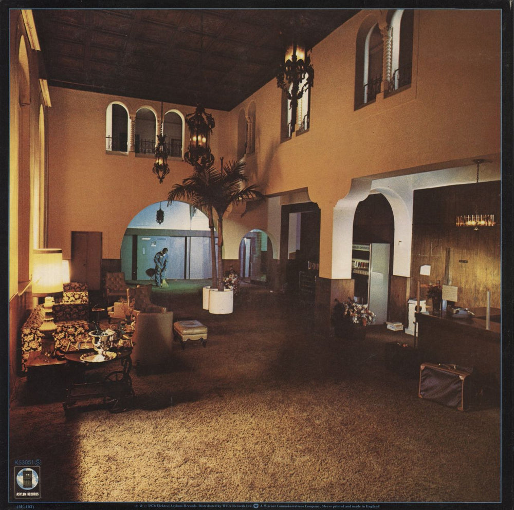 Eagles Hotel California UK vinyl LP album (LP record)