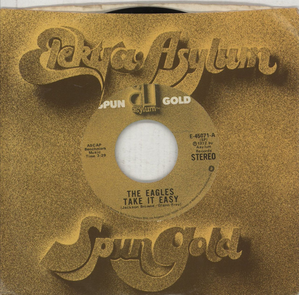 Eagles Take It Easy US 7" vinyl single (7 inch record / 45) E-45071