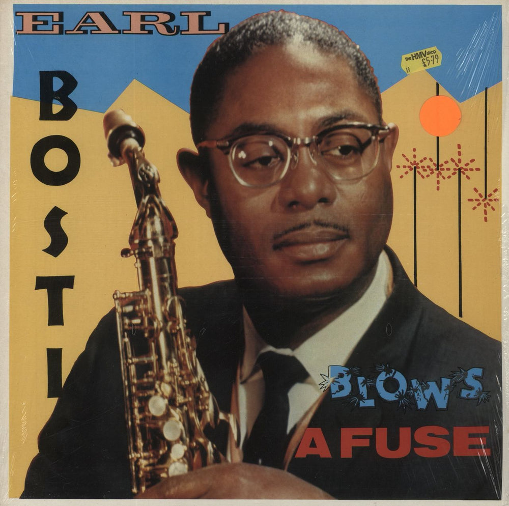 Earl Bostic Blows A Fuse - shrink UK vinyl LP album (LP record) CRB1091