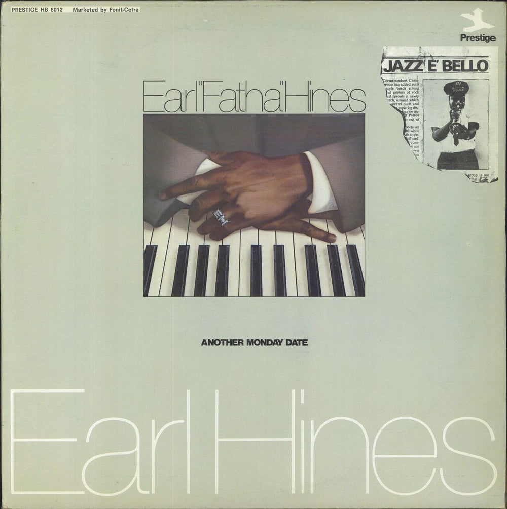 Earl Hines Another Monday Date Italian 2-LP vinyl record set (Double LP Album) HB6012