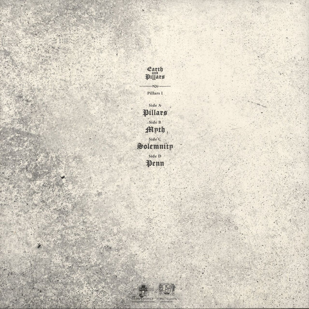 Earth And Pillars Pillars I - White Vinyl Italian 2-LP vinyl record set (Double LP Album)