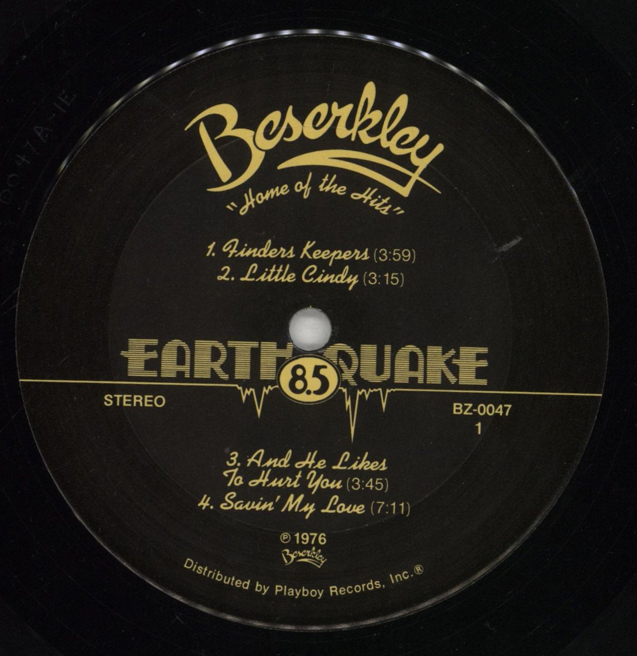 Earth Quake 8.5 - Eight Point Five US vinyl LP album (LP record) EQALPEI856470