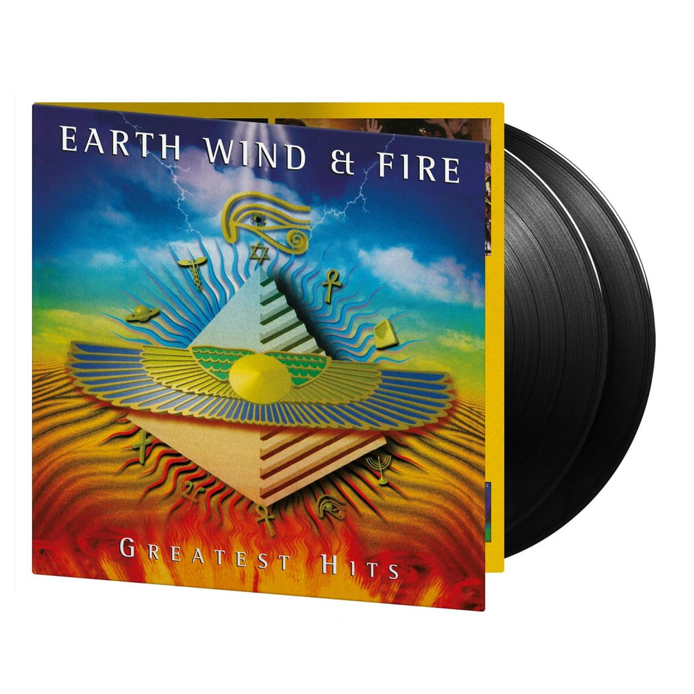 Earth Wind & Fire Greatest Hits - Black Vinyl 180 Gram UK 2-LP vinyl record set (Double LP Album) EWF2LGR854115