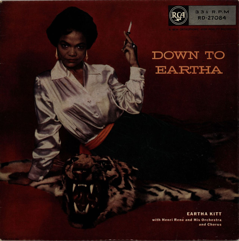Eartha Kitt Down To Eartha UK vinyl LP album (LP record) RD-27084