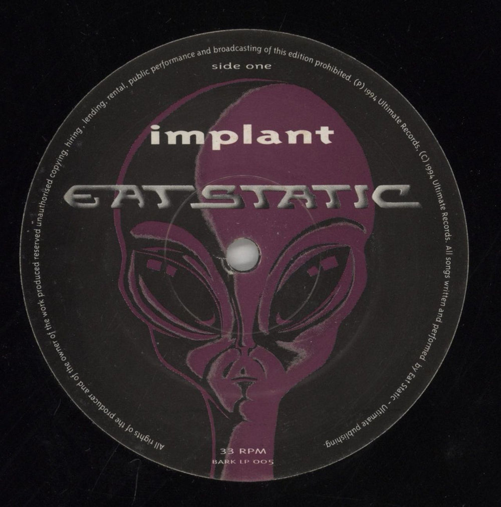 Eat Static Implant UK 2-LP vinyl record set (Double LP Album) ETS2LIM835924