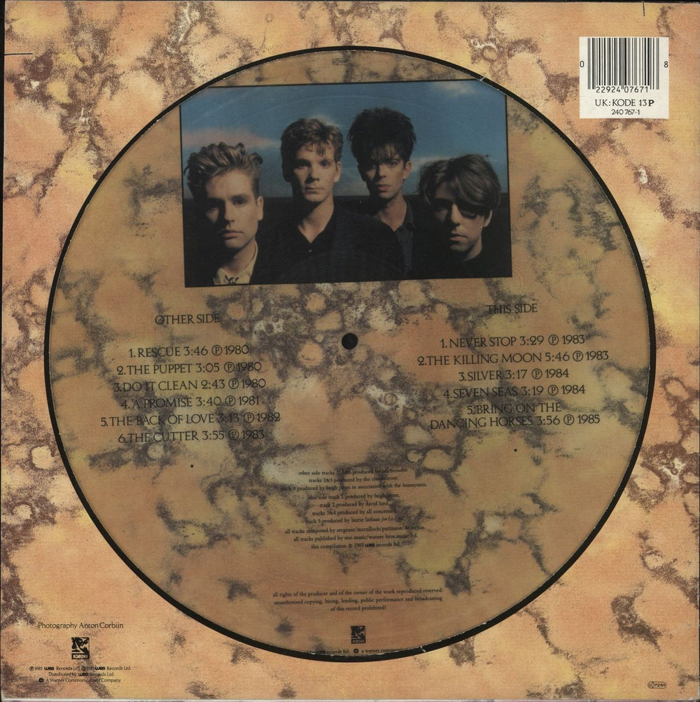 Echo & The Bunnymen Songs To Learn & Sing + P/S UK picture disc LP (vinyl picture disc album) 022924076718