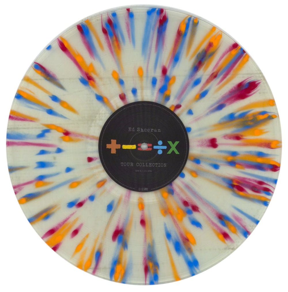 Ed Sheeran +-=÷× [Tour Collection] - Clear Multi Splatter Vinyl UK 2-LP vinyl record set (Double LP Album) EJB2LTO872648