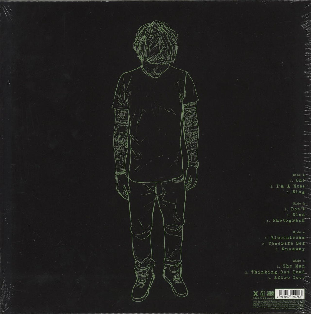 Ed Sheeran X - Crystal Clear Vinyl UK 2-LP vinyl record set (Double LP Album) 5054197402753