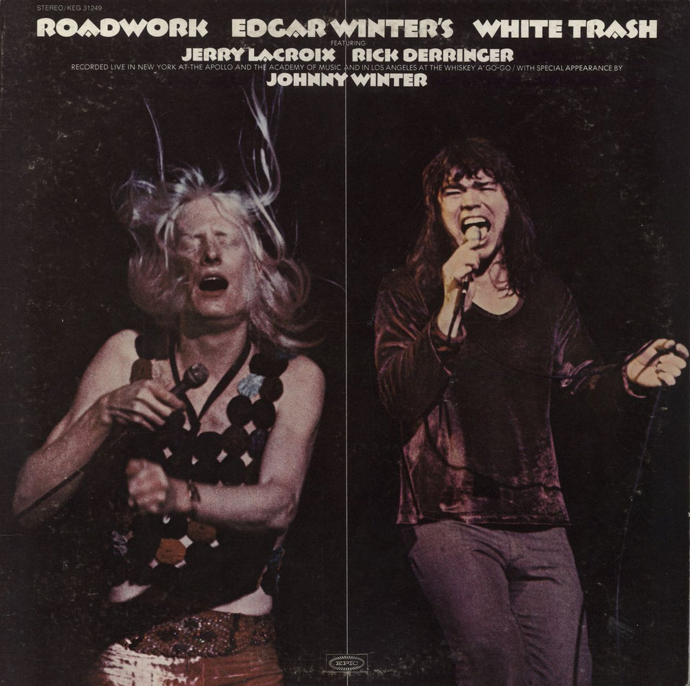 Edgar Winter Roadwork US 2-LP vinyl record set (Double LP Album) KEG31249