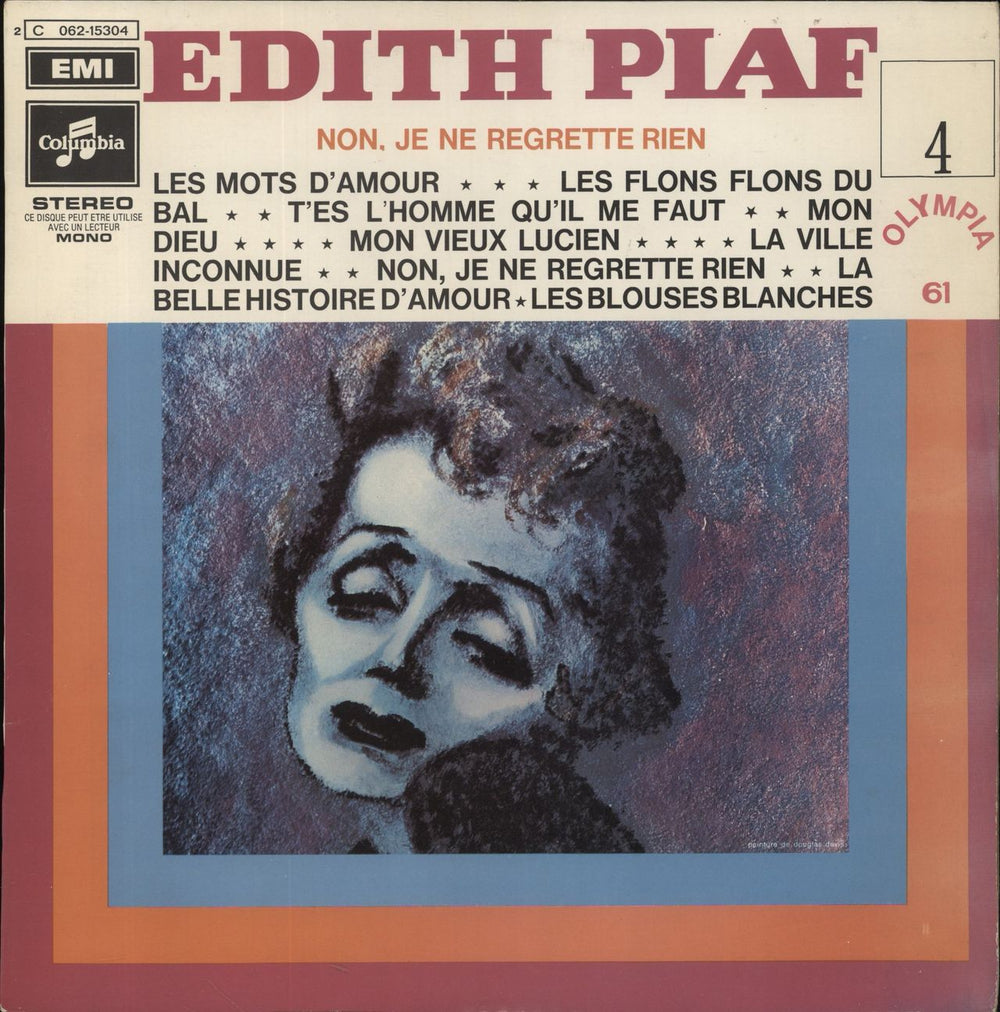 Edith Piaf Olympia 1961 - Non, Je Ne Regrette Rien - Vol. 4 French vinyl LP album (LP record) 2C062-15304