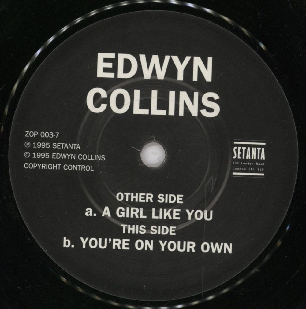 Edwyn Collins A Girl Like You UK 7" vinyl single (7 inch record / 45) EDW07AG182448