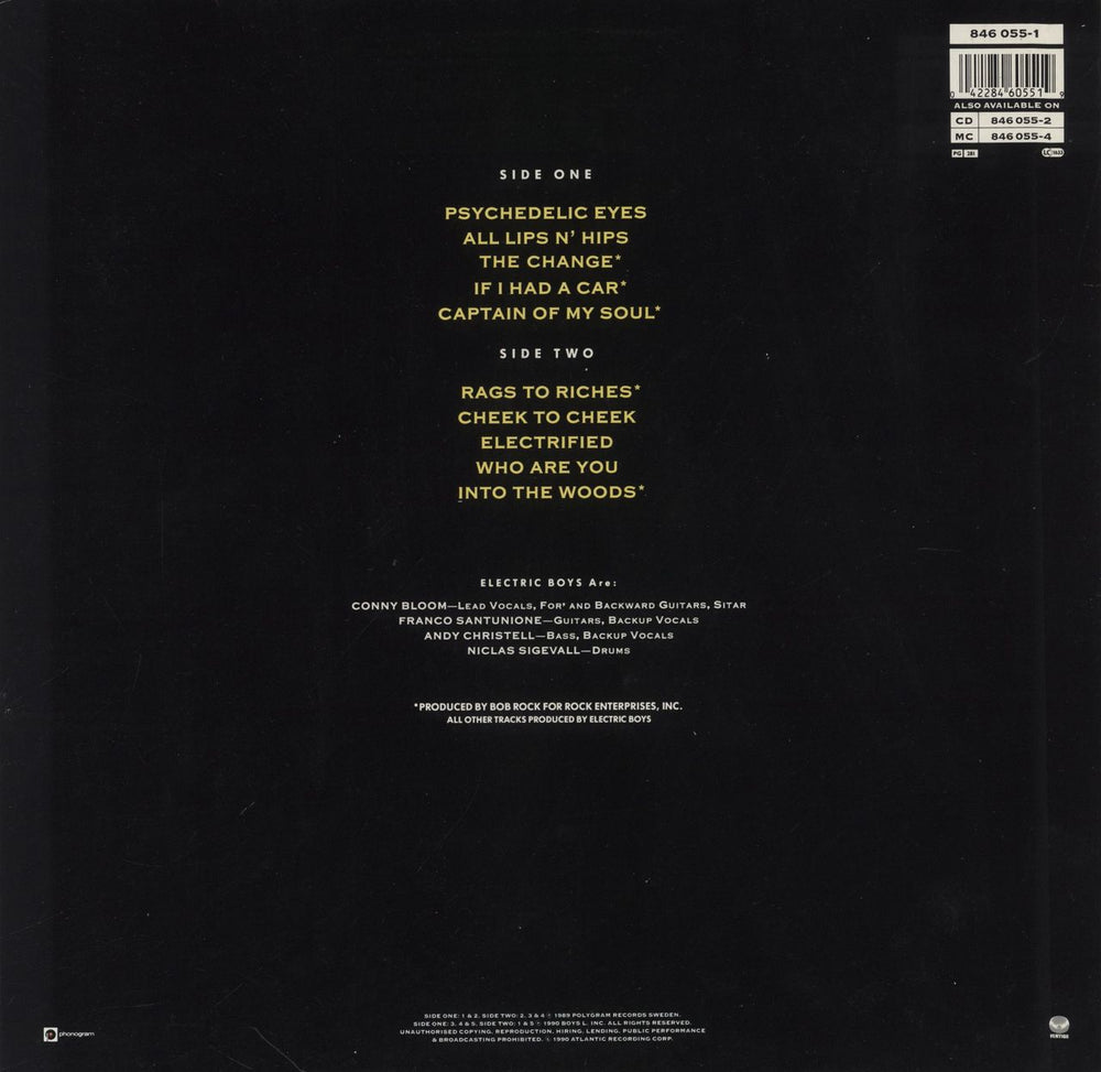 Electric Boys Funk-O-Metal Carpet Ride - Near Mint UK vinyl LP album (LP record) 042284605519