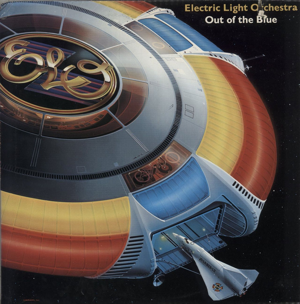 Electric Light Orchestra Out Of The Blue - Complete with Merchandise Insert UK 2-LP vinyl record set (Double LP Album) JTLA-823-L2