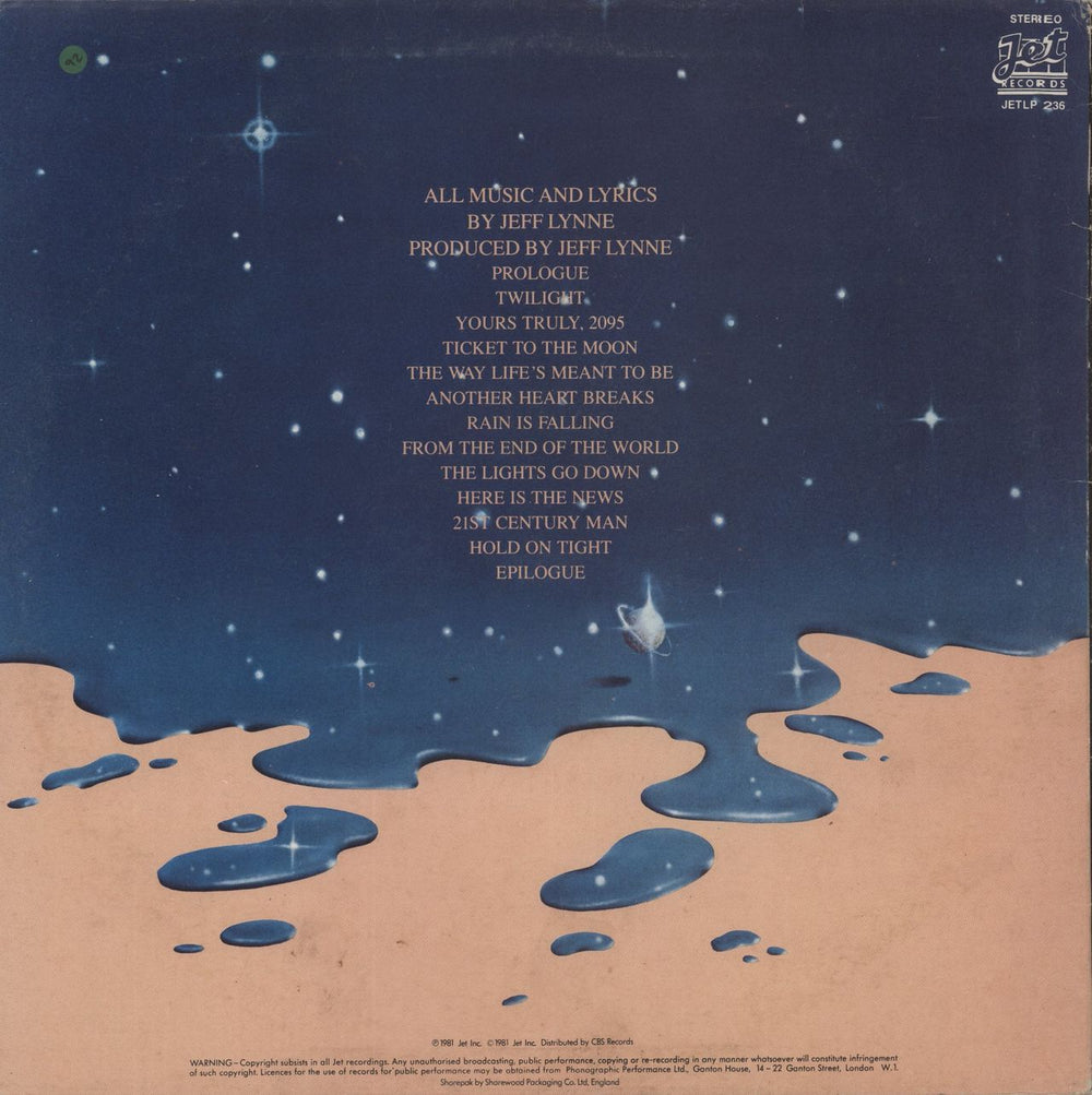 Electric Light Orchestra Time UK vinyl LP album (LP record)