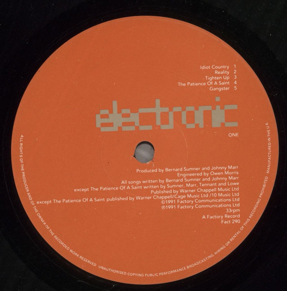 Electronic Electronic - 1st - Shrink UK vinyl LP album (LP record) ELELPEL879625