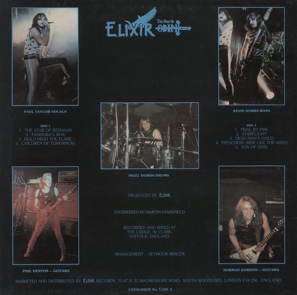 Elixir The Son Of Odin + Lyric & Merchandise Insert UK vinyl LP album (LP record)