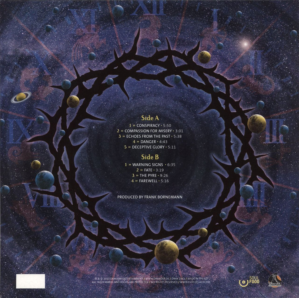 Eloy Echoes From The Past - Blue Vinyl UK vinyl LP album (LP record) 884860515917