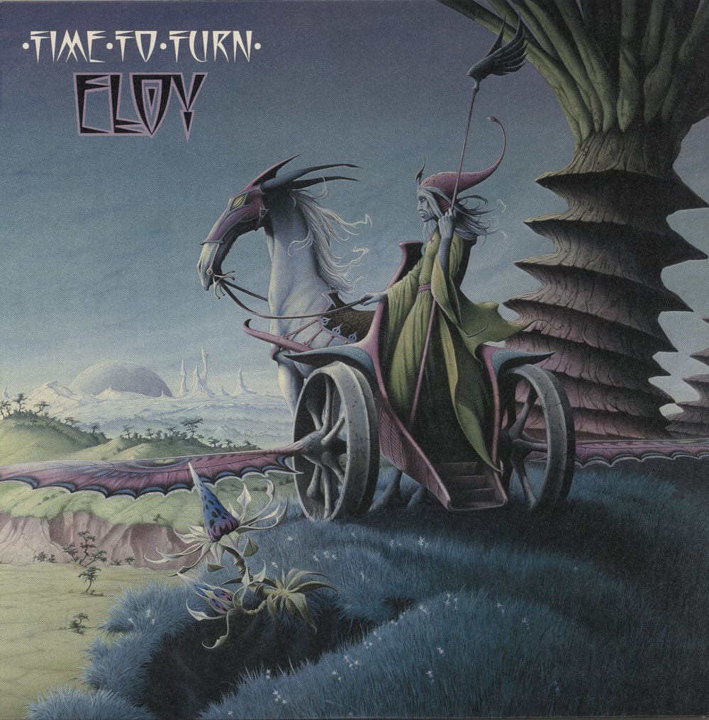 Eloy Time To Turn - Clear Vinyl UK vinyl LP album (LP record) HMILP3